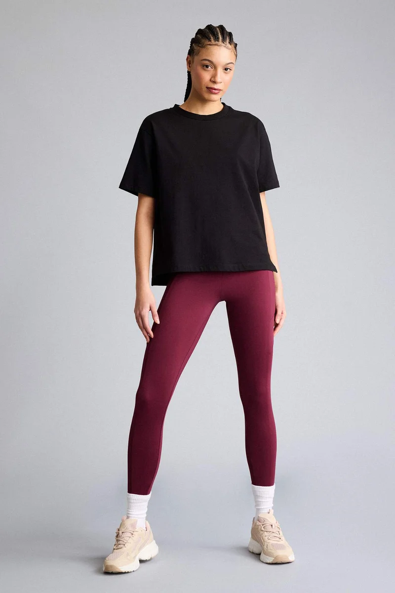 ديفاكتو Comfort Fit Crew Neck Long Sleeves Sports T-shirt