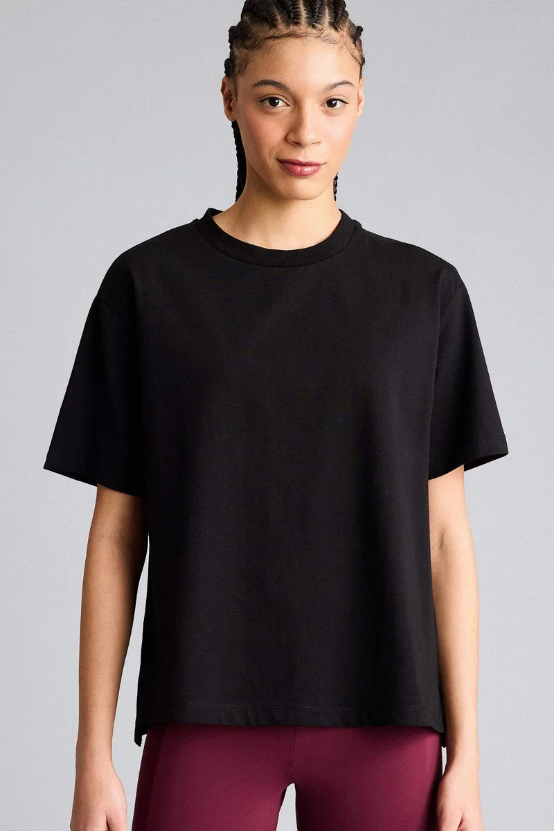 ديفاكتو Comfort Fit Crew Neck Long Sleeves Sports T-shirt