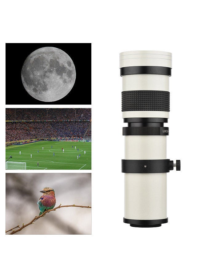 Generic - Camera MF Super Telephoto Zoom Lens F/8.3-16 420-800mm T2 Mount with M-mount Adapter Ring 1/4 Thread Replacement for Canon M M2 M3 M5 M6 Mark II M10 M50 M100 M200 Cameras - Image 1