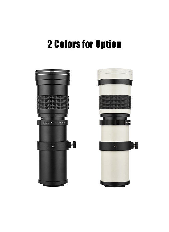 Generic - Camera MF Super Telephoto Zoom Lens F/8.3-16 420-800mm T2 Mount with M-mount Adapter Ring 1/4 Thread Replacement for Canon M M2 M3 M5 M6 Mark II M10 M50 M100 M200 Cameras - Image 1