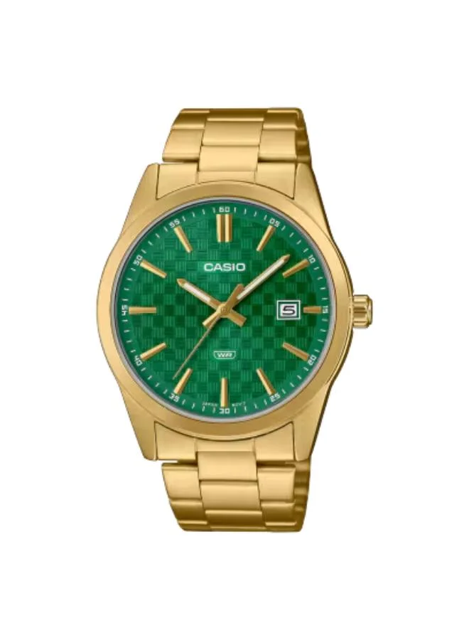 CASIO Men's Stainless Steel Analog Watch MTP-VD03G-3AUDF - 41 mm