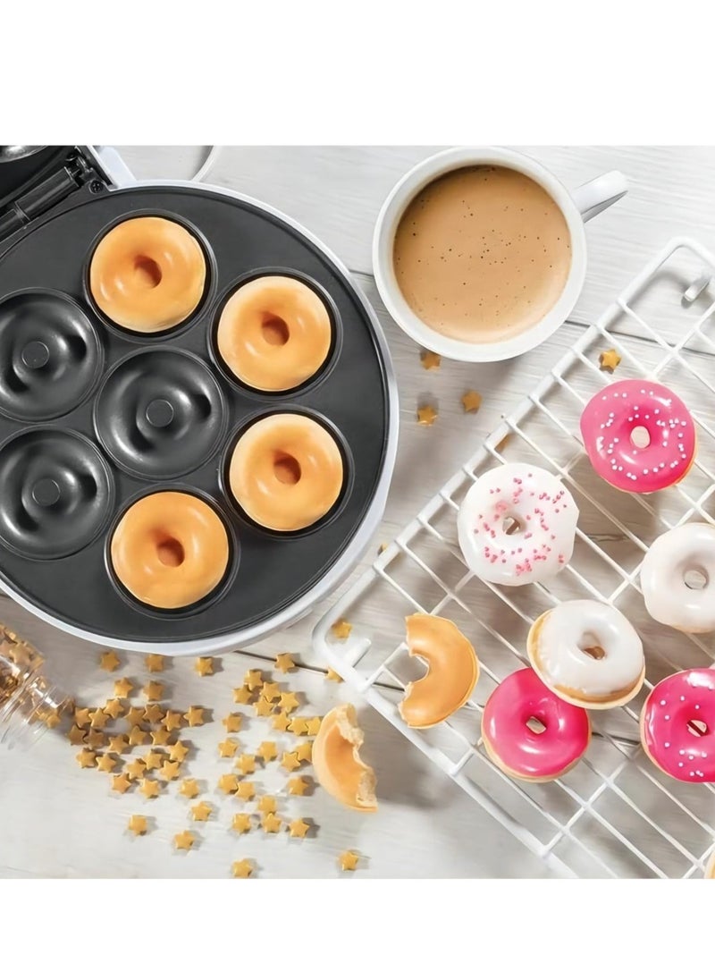 JAJEEK - "New Electric Donut Maker with Non-Stick Surface – Makes 7 Mini Donuts, Pancakes, and More!" - Image 1