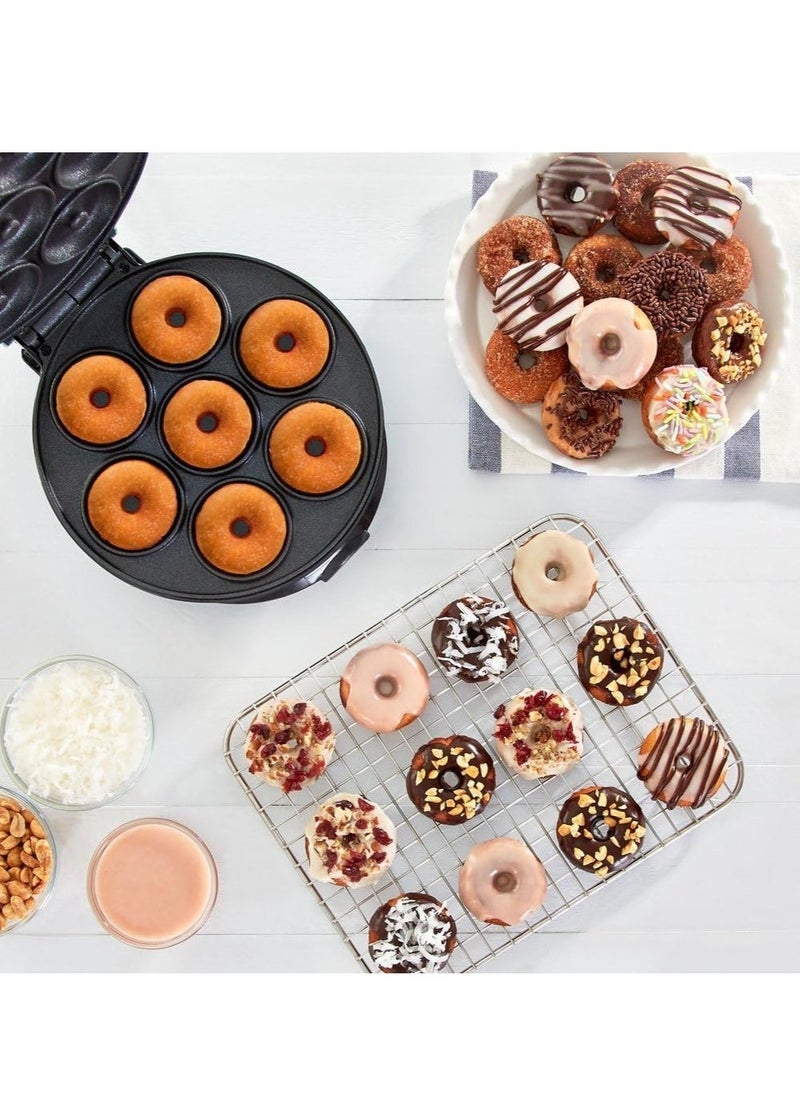 JAJEEK "New Electric Donut Maker with Non-Stick Surface – Makes 7 Mini Donuts, Pancakes, and More!"  - Image 2