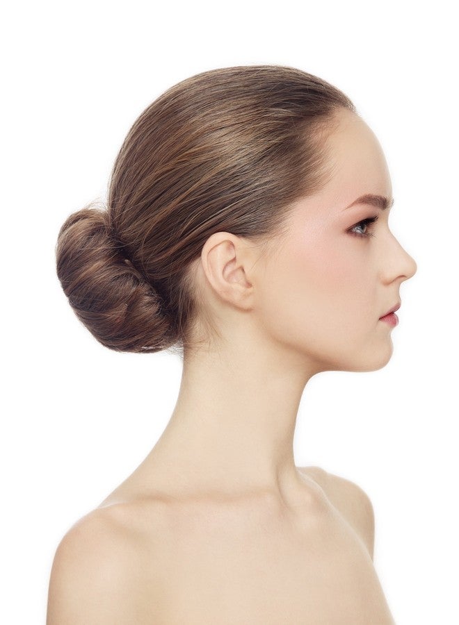 Beaute Galleria Beaute Galleria 3 Pieces Hair Donut Bun Maker Ring Style Mesh Chignon Ballet Sock Bun (Large Medium Small) (Brown) - Image 4