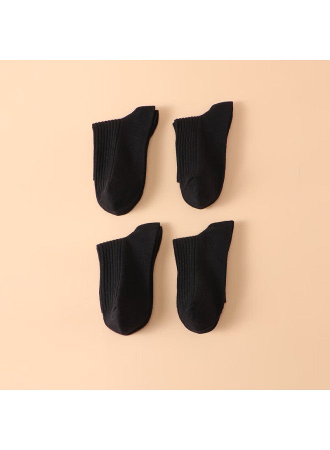 Red Bean Hodo Children's Socks For Boys And Girls, Mid-calf Cotton Sports Socks, High-elastic Breathable Student Socks W5007 Combination 4 20-22cm - Image 2
