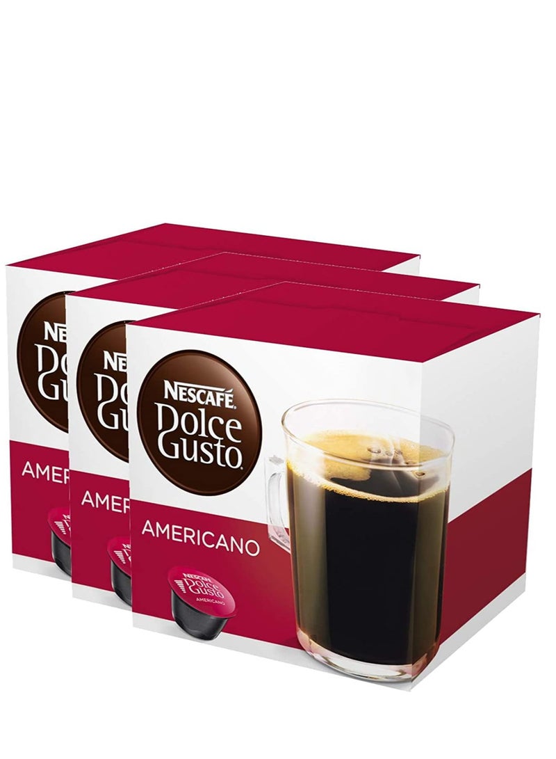 Dolce Gusto Nescafe  Americano Coffee capsules (Pack of 3) - Image 1