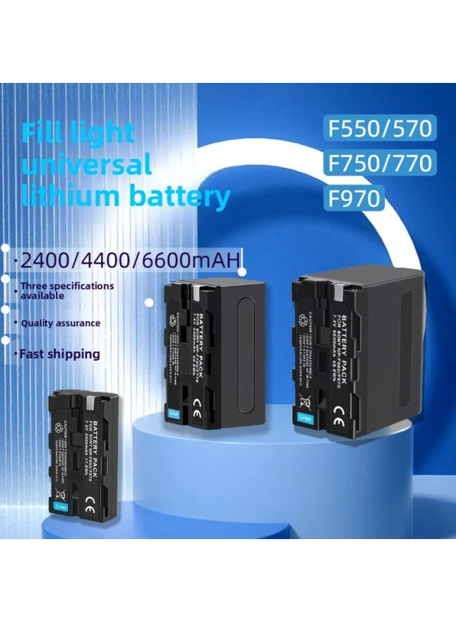 Lithium Battery Is Suitable For LED Supplementary Lamp Special Battery F550/570,750/770,970 Lithium Battery 