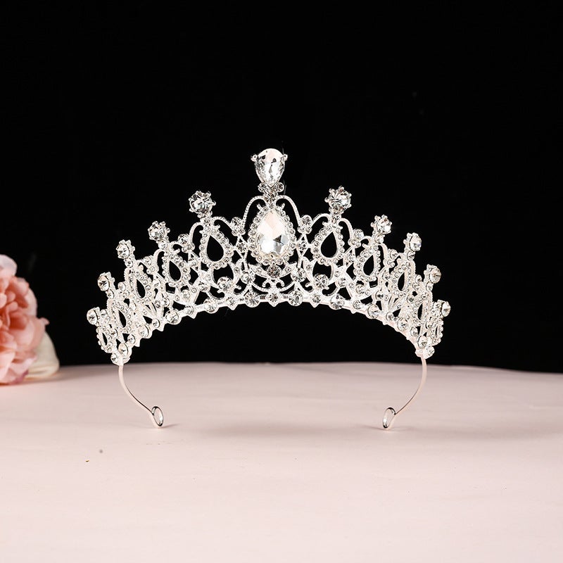 Mori Crown Headwear Birthday Super Fairy 18-year-old Adult Ceremony Princess Best Friend Gift Crown Photo Crown Premium silver [white]] 
