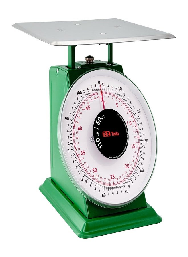 ta da Tada 110-LBS Heavy Duty Portion-Control Mechanical Kitchen and Food Scale Industrial Dial Scale with Stainless Steel Platform - Image 1