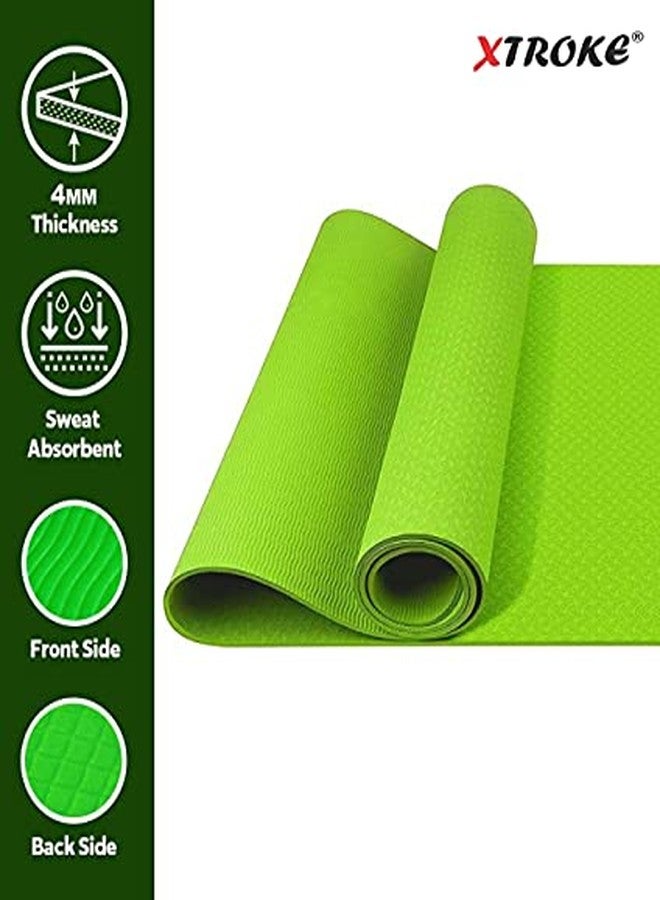 اكستروك بساط يوغا XTROKE® للراحة/سطح مانع للانزلاق، مناسب للتمارين الهوائية واللياقة البدنية (متعدد الألوان) (4 مم) - Image 5