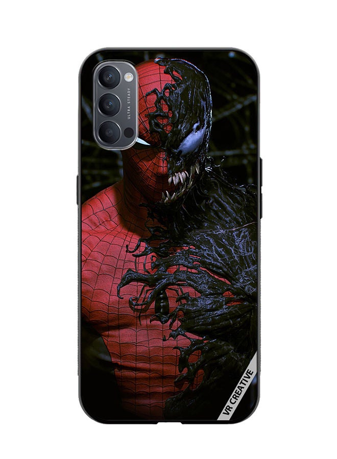 VR CREATIVE Protective Case Cover For Oppo Reno4 Pro 5G Spiderman Design Multicolour - Image 1