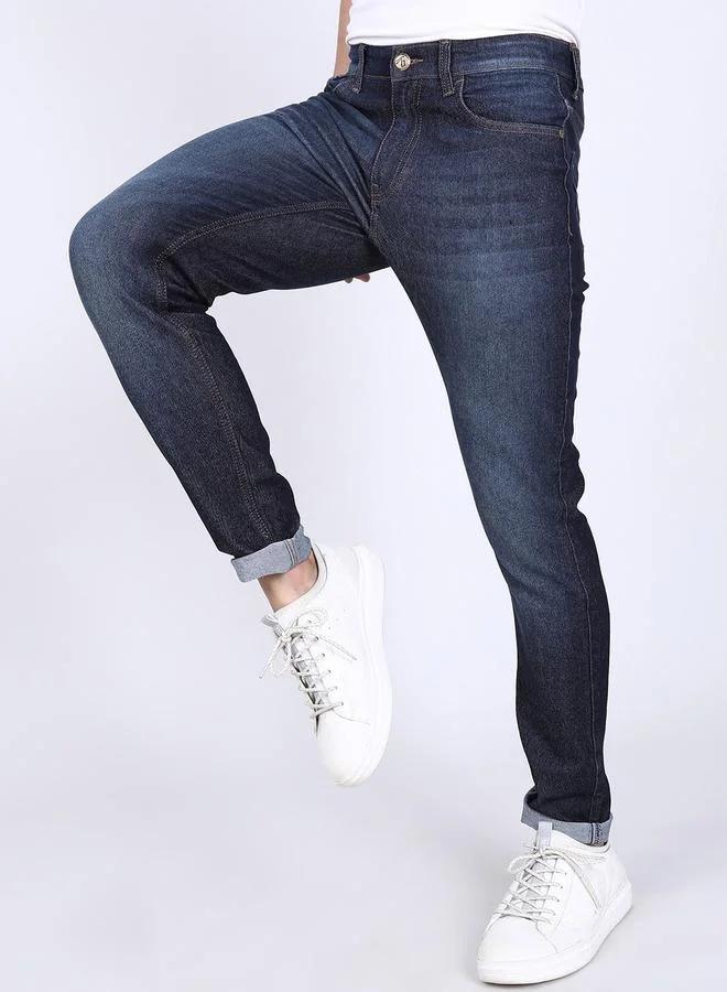 شركة المرآب الهندية جينز بقصة ضيقة بخصر متوسط