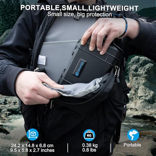 Lekufee Travel Waterproof Hard Case for Insta360 Flow 2 Pro,AI Tracker,Spotlight,and other Accessories(Case Only) - Image 4