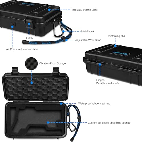 Lekufee Travel Waterproof Hard Case for Insta360 Flow 2 Pro,AI Tracker,Spotlight,and other Accessories(Case Only) - Image 3