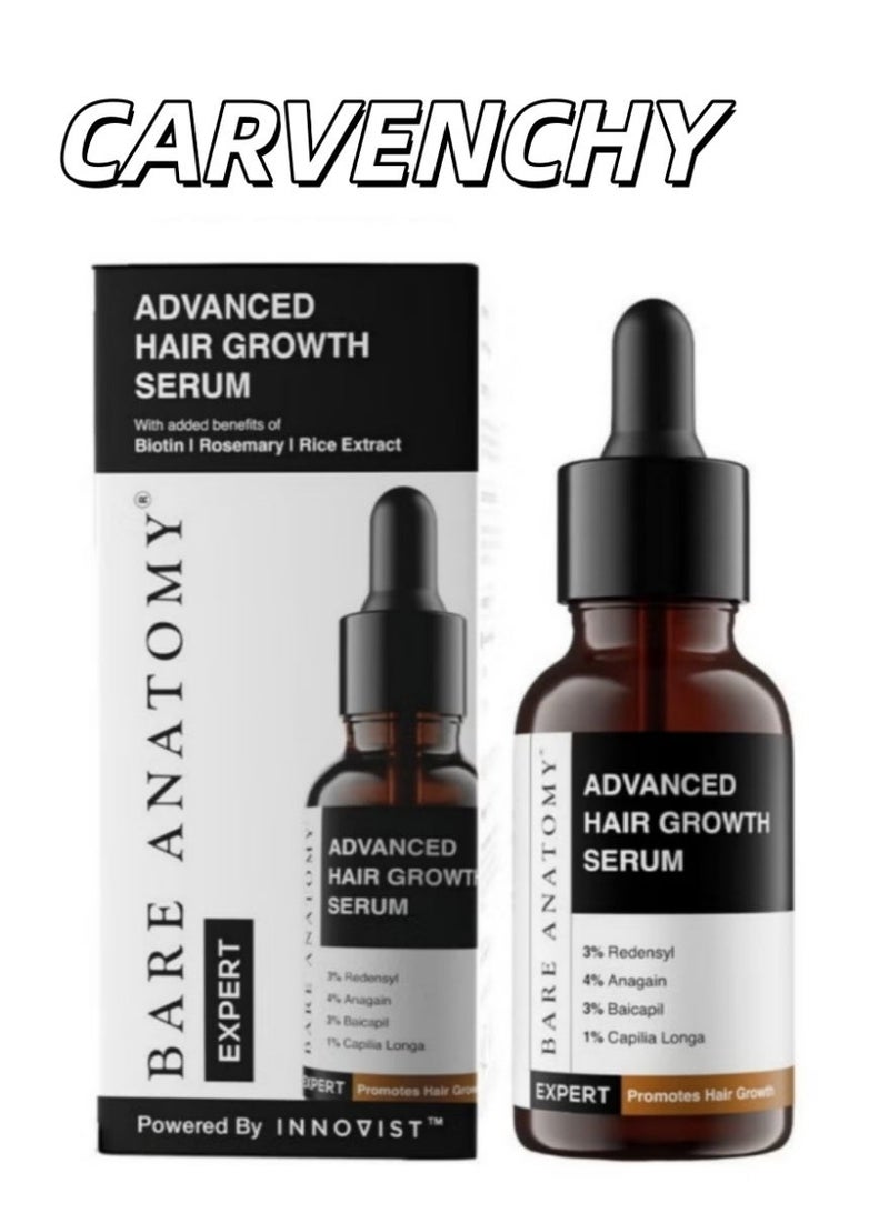 Carvenchy Rosemary Hair Serum 30ml – Fast Absorbing Natural Formula for Thicker Fuller Hair for Men and Women - Image 1