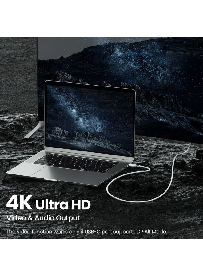 Fasgear USB C to Type C 3.2 Gen 2x2 Cable 3ft, 20Gbps 100W Charging 4K Video USB-C Cord 90 Degree Compatible for Mac-book Pro,i-Pad Mini,Dell/Sam-sung Displays, Thunderbolt 4/3 Monitors (White) - Image 3