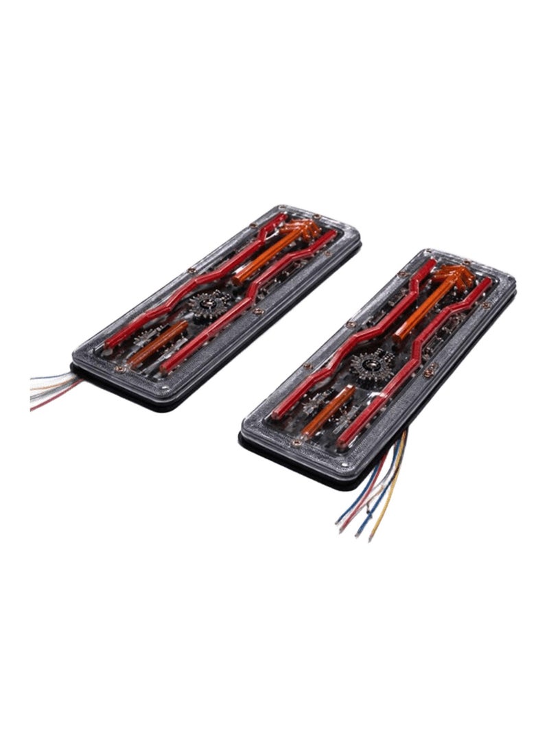 12/24V Waterproof LED Reverse Light for Trailers, Trucks, Boats, Vans - Brake, Steering, Reverse and Rear Fog Light (2 Pieces, Type)D-2206