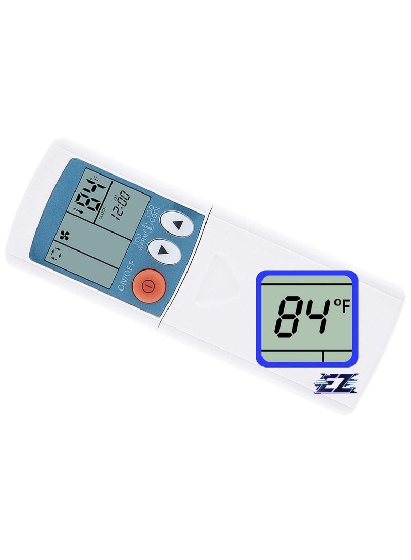 ELTRAZONE جهاز تحكم عن بُعد متوافق مع مكيفات الهواء ميتسوبيشي إلكتريك Mr. Slim MSZ-HM18NA-U1 MSZ-HM24NA-U1 MSZ-WR24NA-U1 MUZ-HM18NA MUZ-HM24NA NTXWMT18A112AA NTXWMT24A112AA مع عرض بالفهرنهايت مع بطارية - Image 2