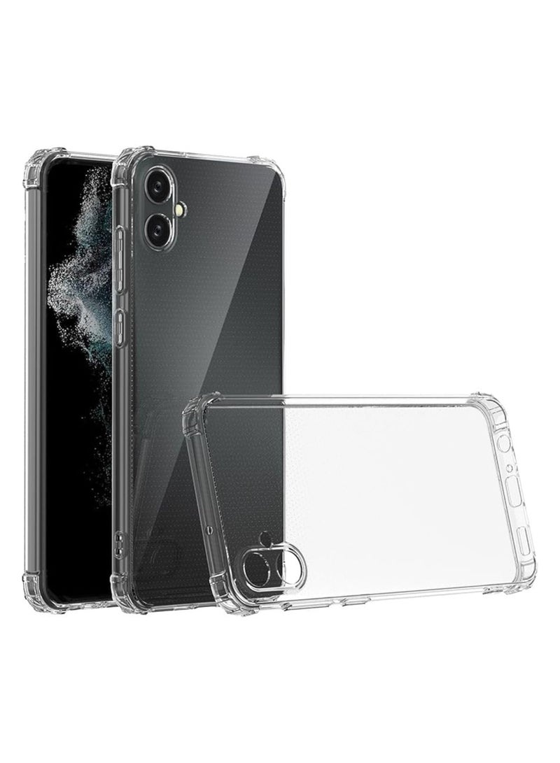 Muzz Samsung Galaxy A05 Clear Case Soft Flexible Silicone TPU Shockproof Transparent Rubber Back Cover Compatible for Samsung Galaxy A05 Bumper - Image 1