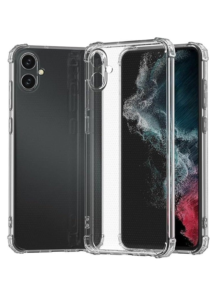 Muzz Samsung Galaxy A05 Clear Case Soft Flexible Silicone TPU Shockproof Transparent Rubber Back Cover Compatible for Samsung Galaxy A05 Bumper - Image 3