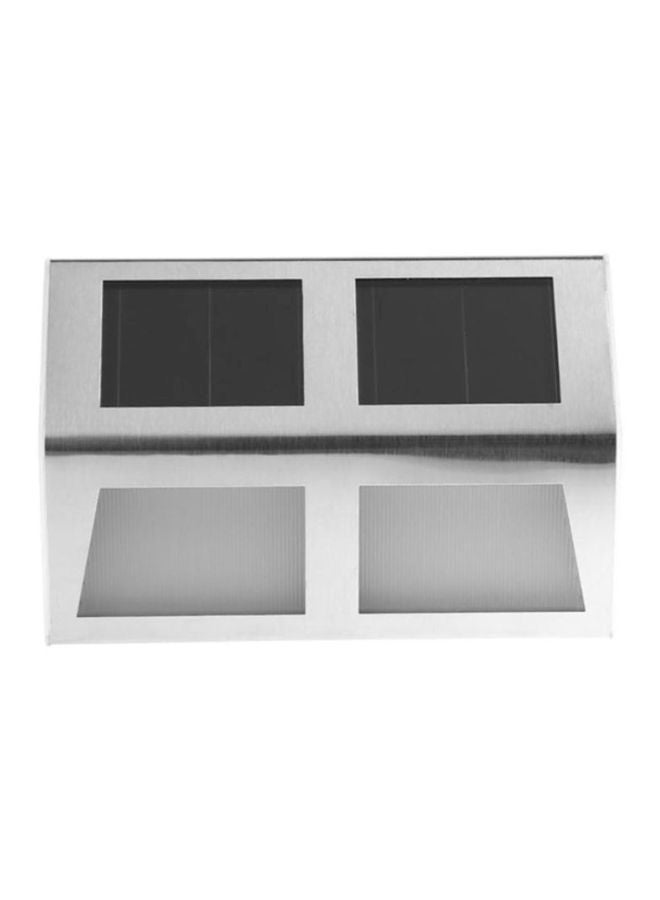 OUTAD 4-LED Waterproof Solar Lighting Lamp Silver/Black 140x25x95mm - Image 3