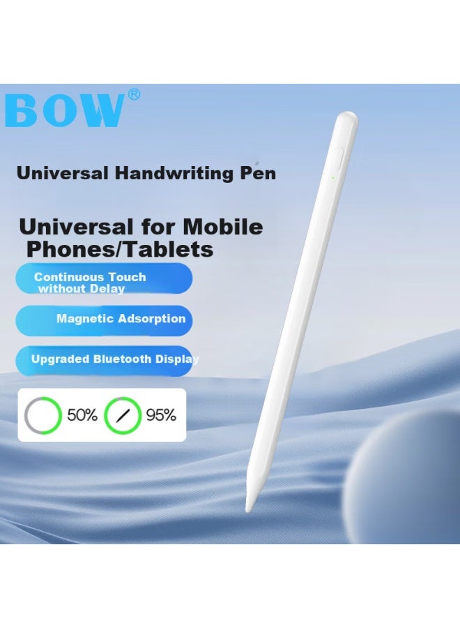 B.O.W Universal Stylus Pen For Huawei Xiaomi Apple Tablets And Smartphones, Compatible With Matepad 11, Capacitive Pencil For Pencil Touch Screens, Drawing, Editing, Vivo Magnetic Bluetooth Display Pe - Image 1