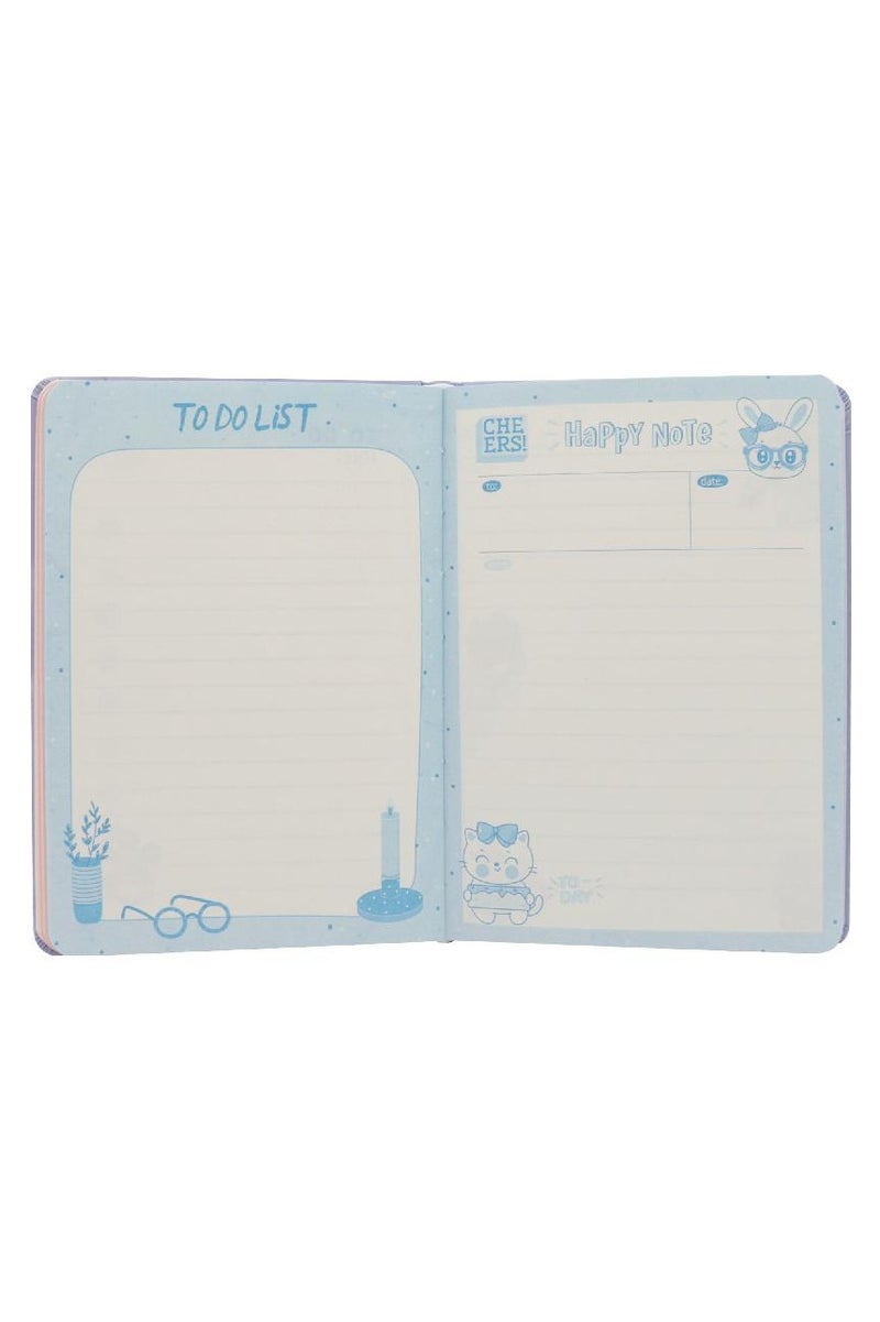 ROCO Notebook Game Girl 13 X 18.5 cm 96 Sheets Single Ruled (Colored Pages) Purple - Image 2