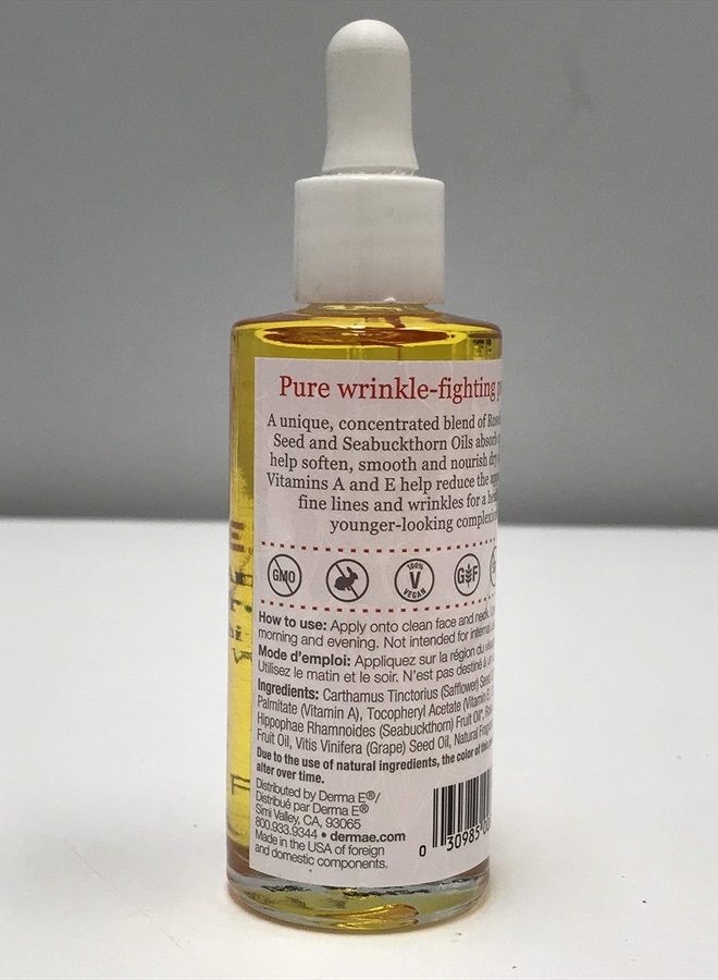 Derma-E Anti-Wrinkle Treatment Oil (Rosehip, Grape Seed, and Vitamins A & E Oils) - Image 2