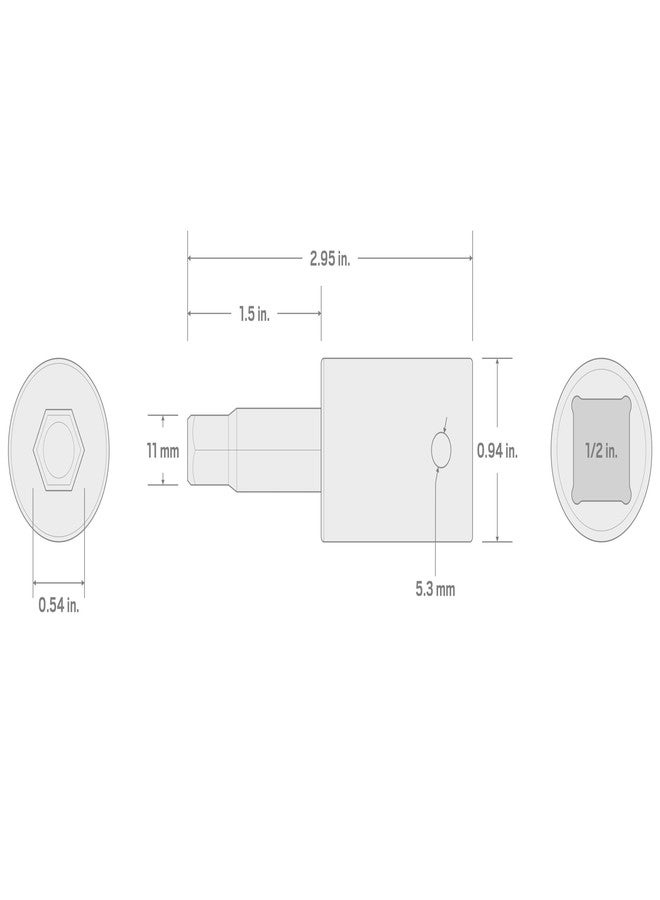 تيكتون مقبس بت TEKTON سداسي بقطر 1/2 بوصة × 11 مم | SIB23211 - Image 4