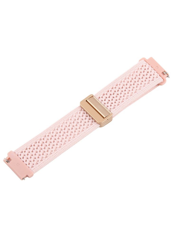22mm Watch Strap for Huawei Watch GT 5 Pro/GT 5/GT 4/Watch 4/Samsung Galaxy Watch3 45mm/Huami Amazfit GTR 4 46mm Nylon Wristband - Dusty Pink - Image 4
