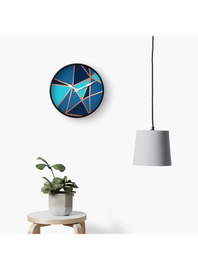 RIZARIES ساعة حائط معدنية باللون الأزرق الفاتح - Image 1