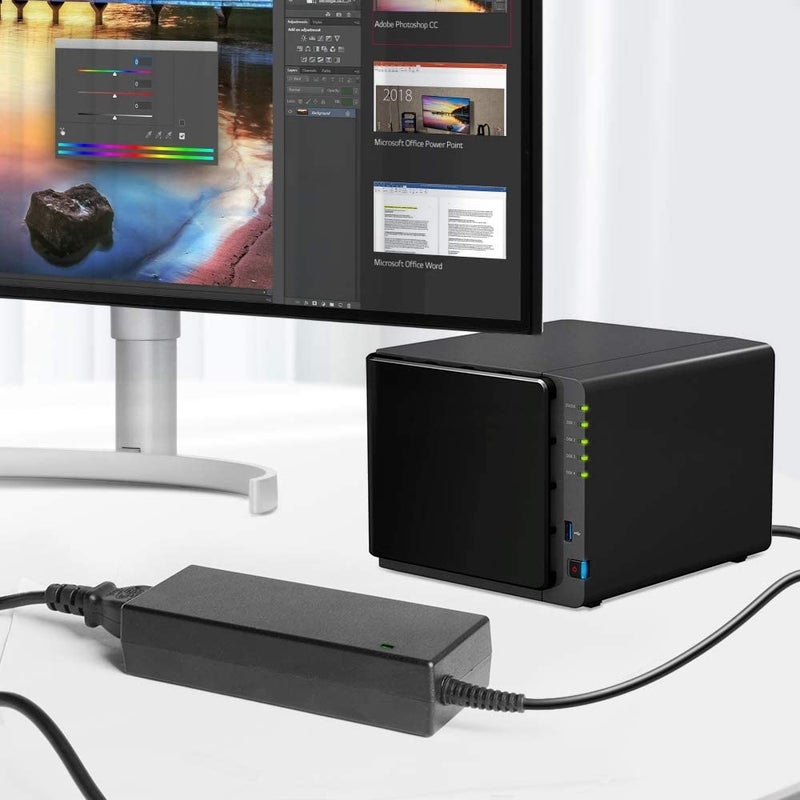 KFD محول تيار متردد KFD 12V 8.33A 4 دبابيس لجهاز Synology DiskStation DS412 DS413 DS414 DS415 DS710 DS712 DS416 DS416j DS418 DS418j DS920+ DS923+ DS916+ DS918+ DS420+ DS423+ DS720+ مزود طاقة خادم NAS - Image 2