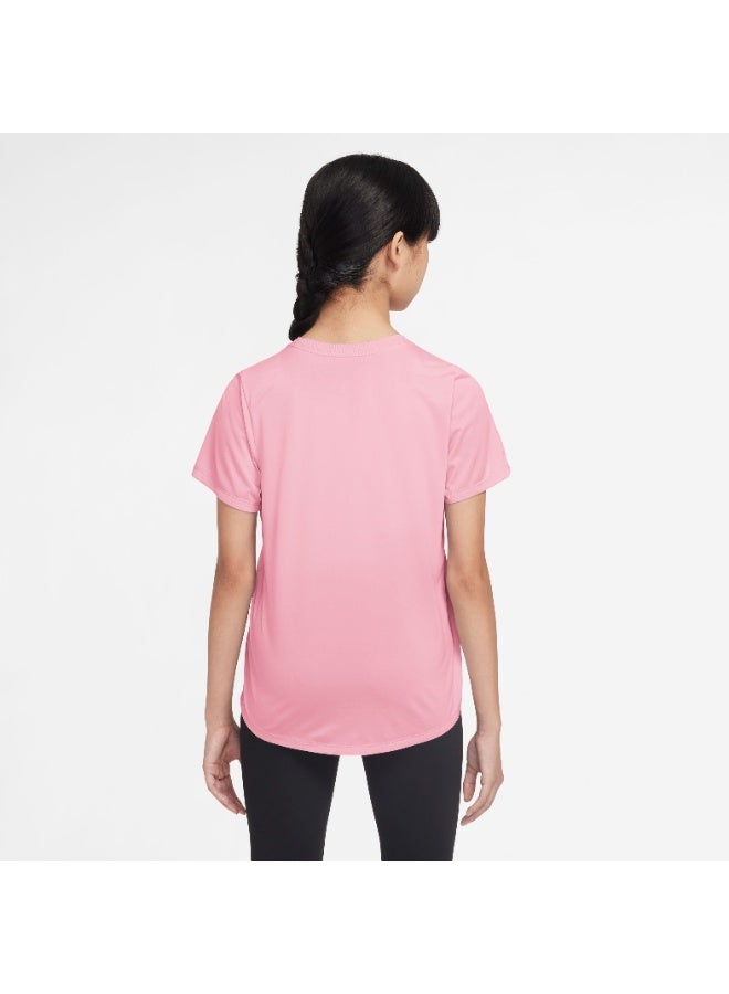 Nike Girls’ Nike Dri-FIT One Standard Short-Sleeve Top - Image 3