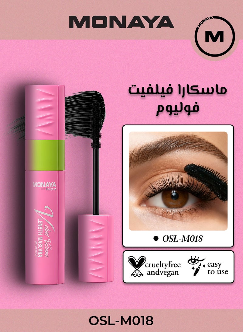 مونايا ماسكارا مونايا بيج آيز إكستندد ثيك - تمنح الرموش كثافةً وطولاً ورفعاً، وتمنحكِ تأثيراً واسعاً للعينين، تركيبة تدوم طويلاً وخالية من التكتلات، نباتية ولم تُجرَّب على الحيوانات. - Image 1