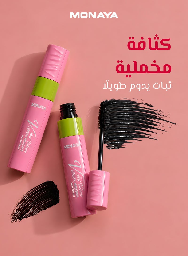 مونايا ماسكارا مونايا بيج آيز إكستندد ثيك - تمنح الرموش كثافةً وطولاً ورفعاً، وتمنحكِ تأثيراً واسعاً للعينين، تركيبة تدوم طويلاً وخالية من التكتلات، نباتية ولم تُجرَّب على الحيوانات. - Image 4