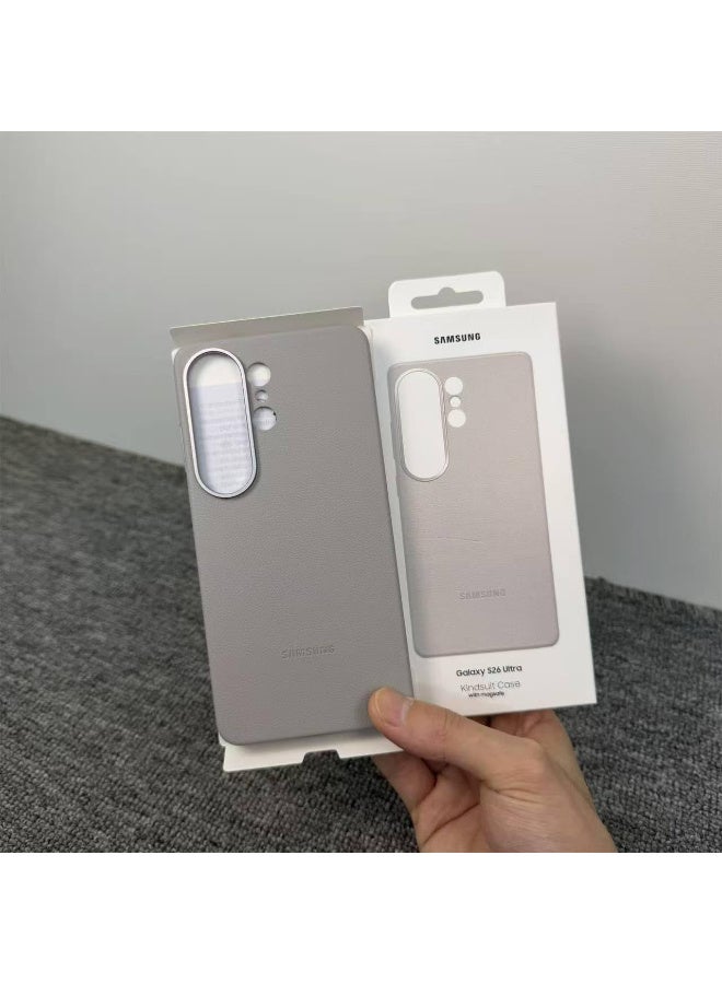 Magnetic Case for Samsung Galaxy S26 Ultra, 6.9 Inch (2026), Wireless Charging Support, Shockproof, Soft Touch, Anti-Scratch, Full Body Protection (Light Grey) - Image 2