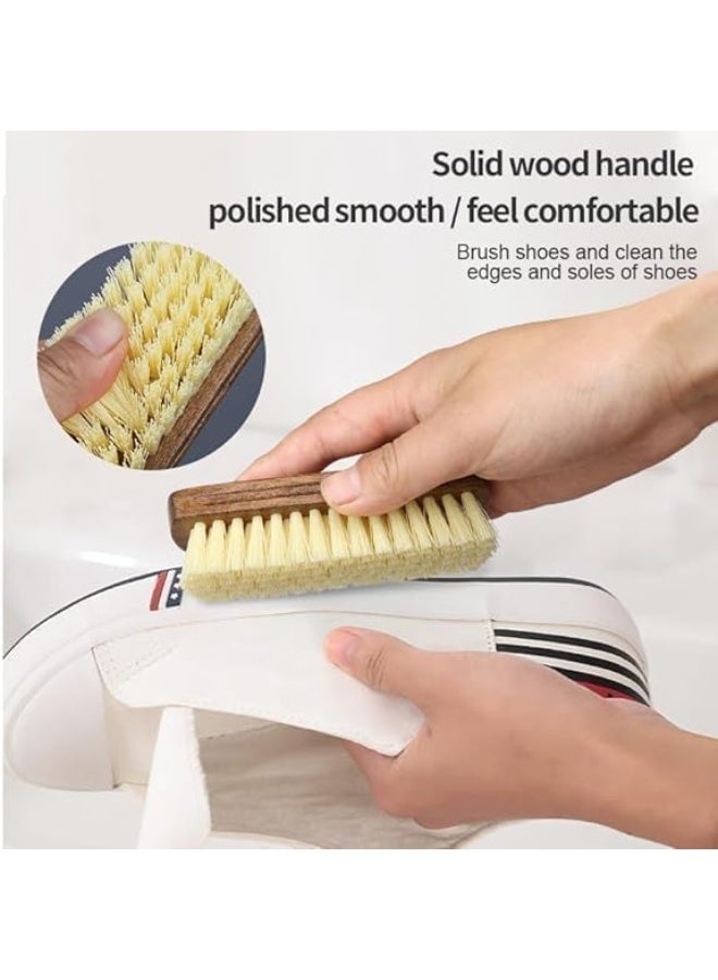 HZYH 3-Piece Shoe Shine Brush Kit, Suede & Nubuck Cleaning Set, Horsehair Brushes for Polishing Crepe Suede Shoes, Soft Bristle Leather Cleaner for Boots, Sneakers, Bags, Furniture - Image 5