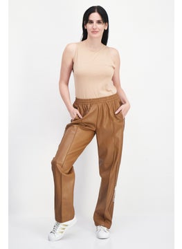 adidas Originals Women Sportswear Fit Brand Logo Track Pants, Brown  - Image 2