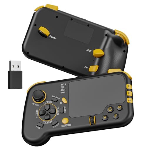 IFYOO GTP01 2.4G Wireless Gaming Touchpad with Gyro, Keyboard and Mouse with Trackpad Function Game Controller Gamepad Shape for Xbox Series X|S, Xbox One, PS5, PS4, Steam, PC Windows 11 10 - Black2 - Image 1