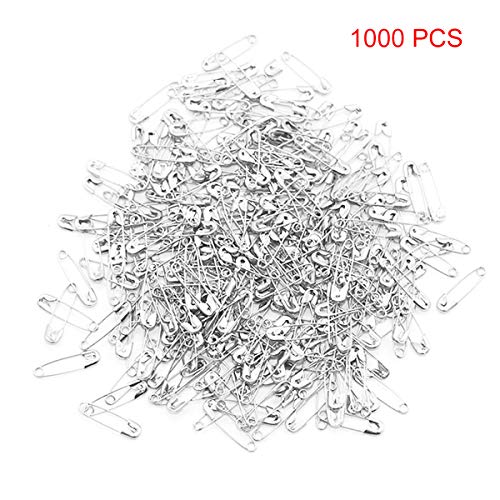 COMOK 19mm(0.75in) Safety Pins,1000 Count, Rust Resistant Nickel Plated Steel Set for Crafting, Sewing, and Clothing Fastening etc, Sliver Tone - Image 4
