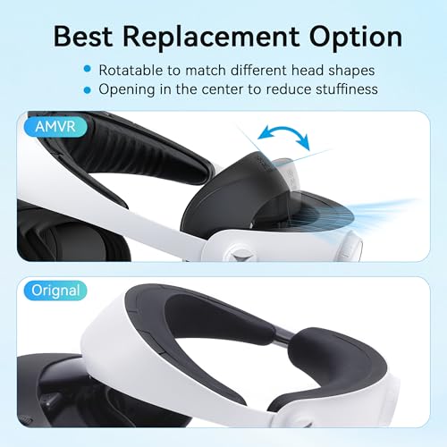 AMVR CM1 Comfortable Mod Kit for PS VR 2 Accessories, Stay in The Sweet Spot, Weight Balancer, Upgraded Soft&Breathable Forehead Pad and Rear Pad - Image 3