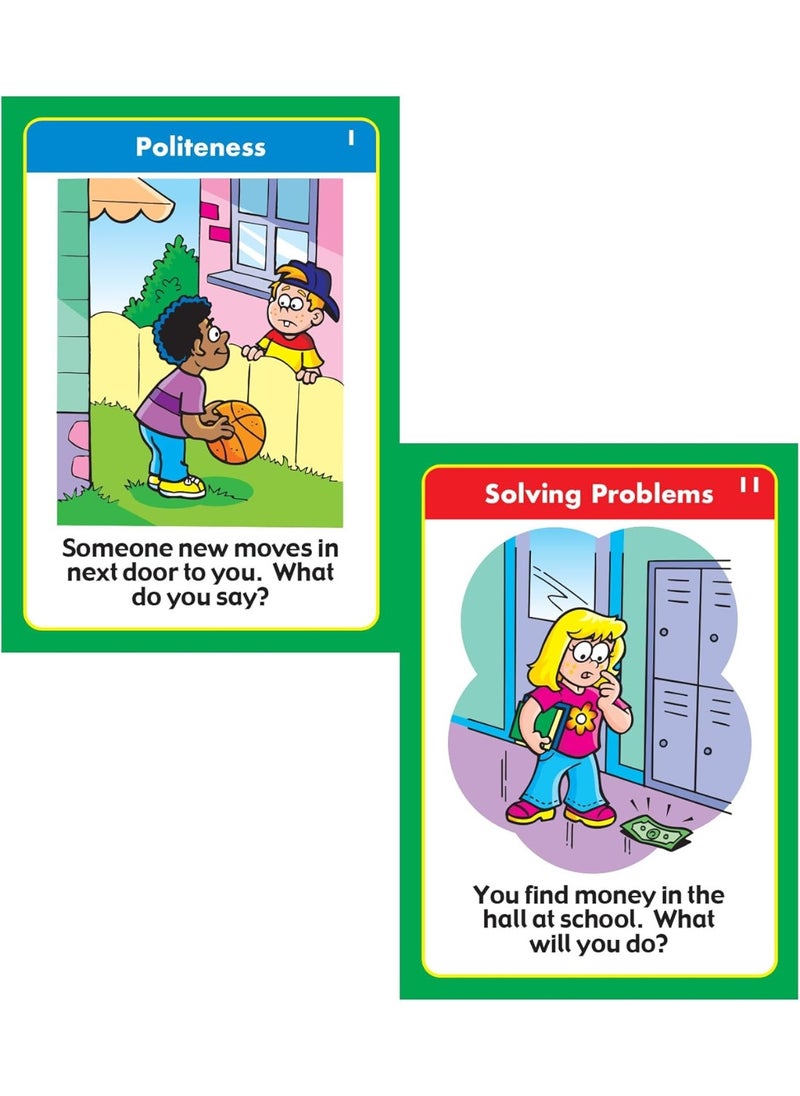 Super Duper Publications Super Duper Publications | Practicing Pragmatics Fun Deck | Conversation and Social Skills Flash Cards | Educational Learning Materials for Children  - Image 3