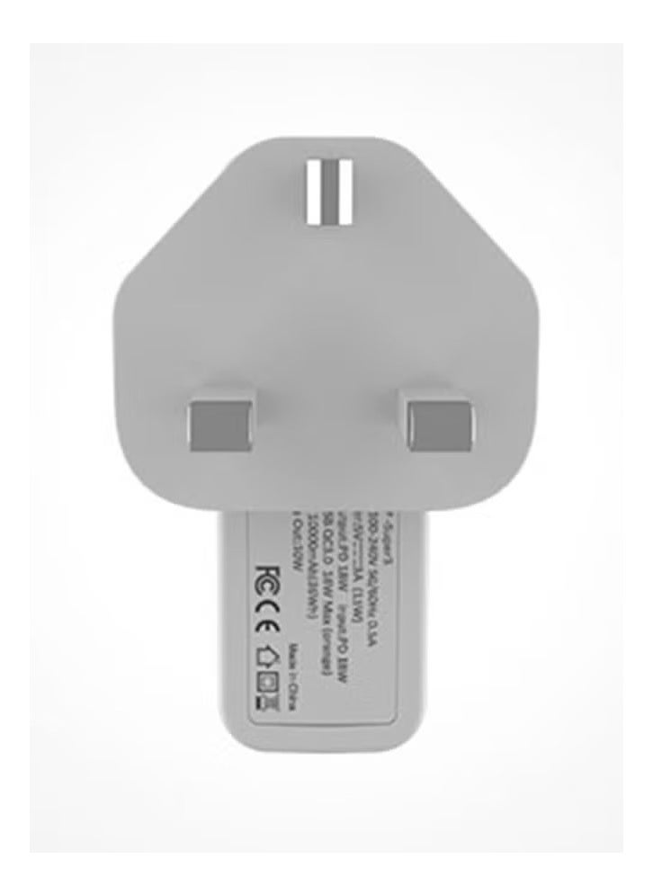 LeCtronic Lectronic Apex Plus 3 in 1 wall charger with Wireless Power Bank, 9700 MAH, White  - Image 3