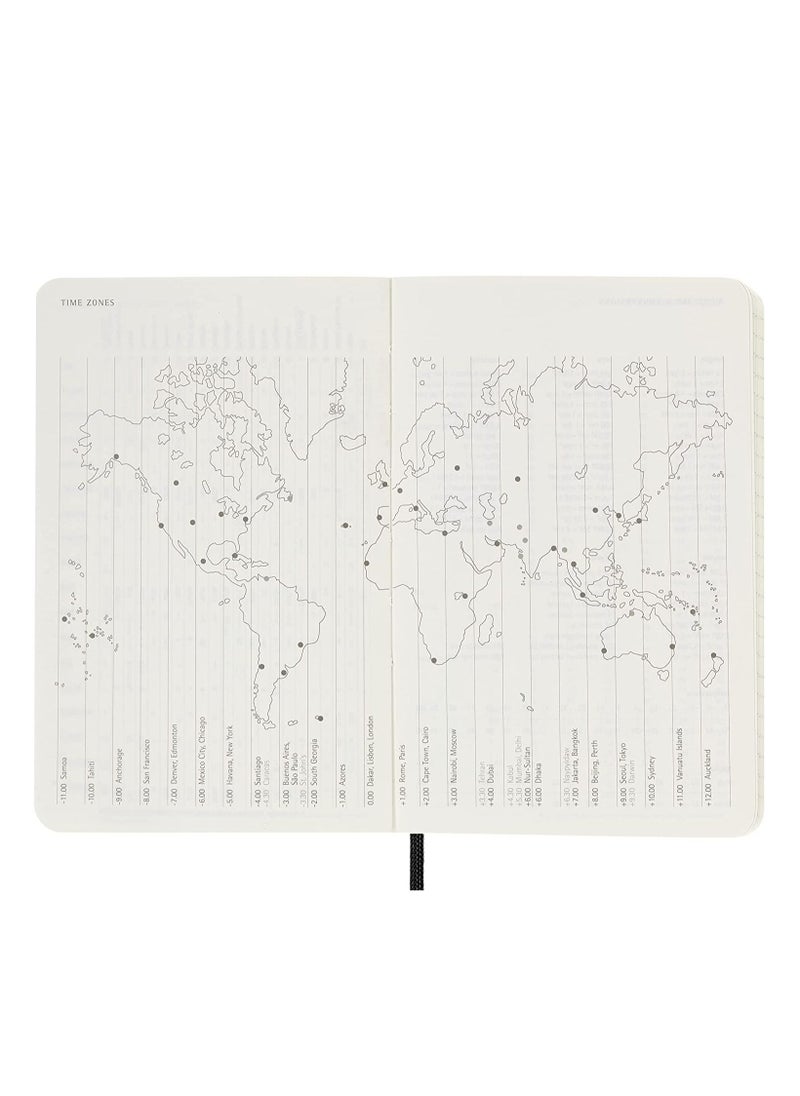 MOLESKINE - 18-Month 2022-23 Weekly Planner Diary 9x14cm Size Soft Cover Black - Image 1