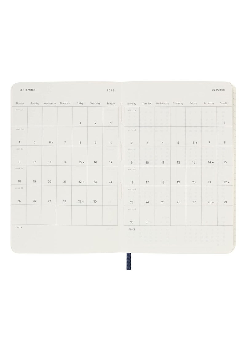 MOLESKINE - 18-Month 2022-23 Weekly Planner Diary 9x14cm Size Soft Cover Black - Image 1