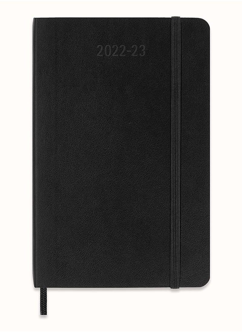 MOLESKINE - 18-Month 2022-23 Weekly Planner Diary 9x14cm Size Soft Cover Black - Image 1
