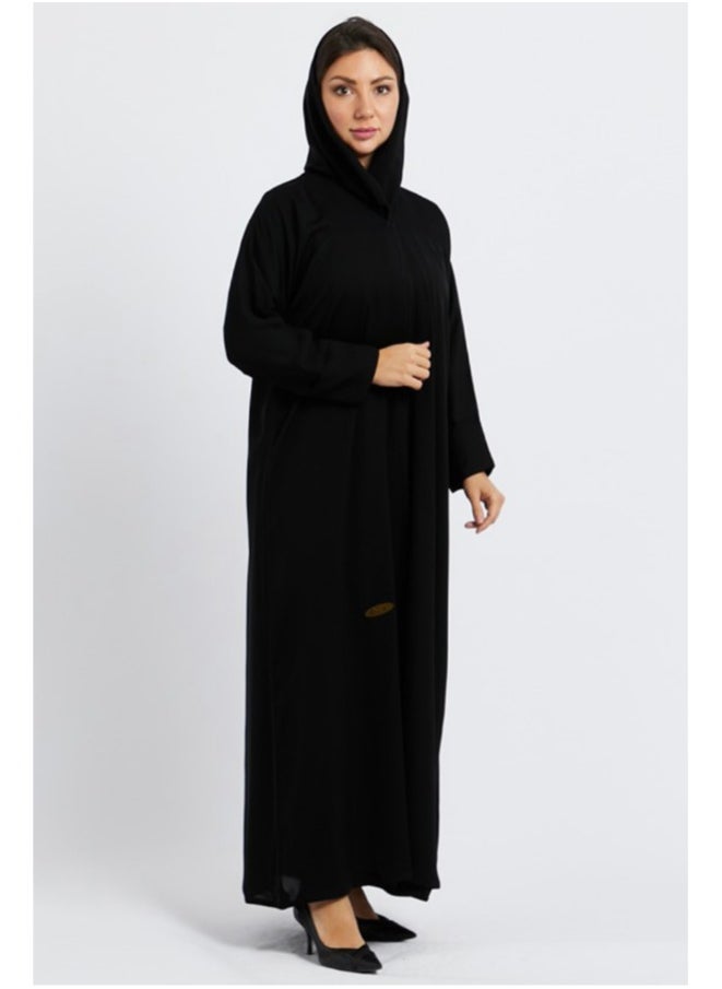Evva Evva Luxury Saudi Abaya for Women – Elegant Open Front Modest Wear in Premium Fabric – Ideal for Ramadan, Eid, and Everyday Elegance  - Image 1