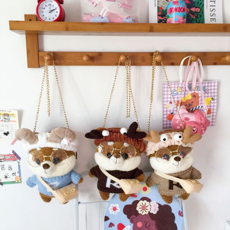 Ins Popular Healing Shiba Inu Doll Cute Plush Bag Cartoon Dog Chain Shoulder Crossbody Bag - Image 2
