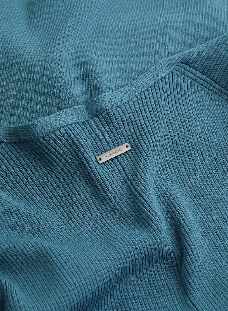 CALVIN KLEIN Ribbed Jumper Dress - Image 5