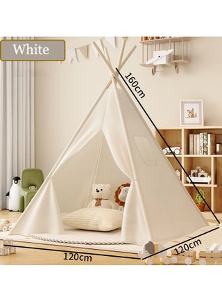 Child Teepee Tent 1.6M White Camping Foldable Canvas Kids Playhouse Portable Teepee. - pzsku/Z0F664ADA2A20345A281DZ/45/1746225943/7e3796f0-4e66-47fd-83f3-598a0e51c887